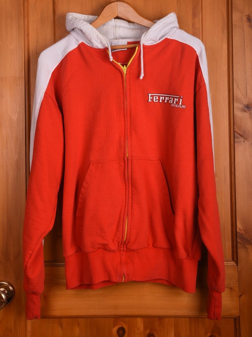 Vintage Ferrari F1 Team Zip-Up Hoodie - Size Large